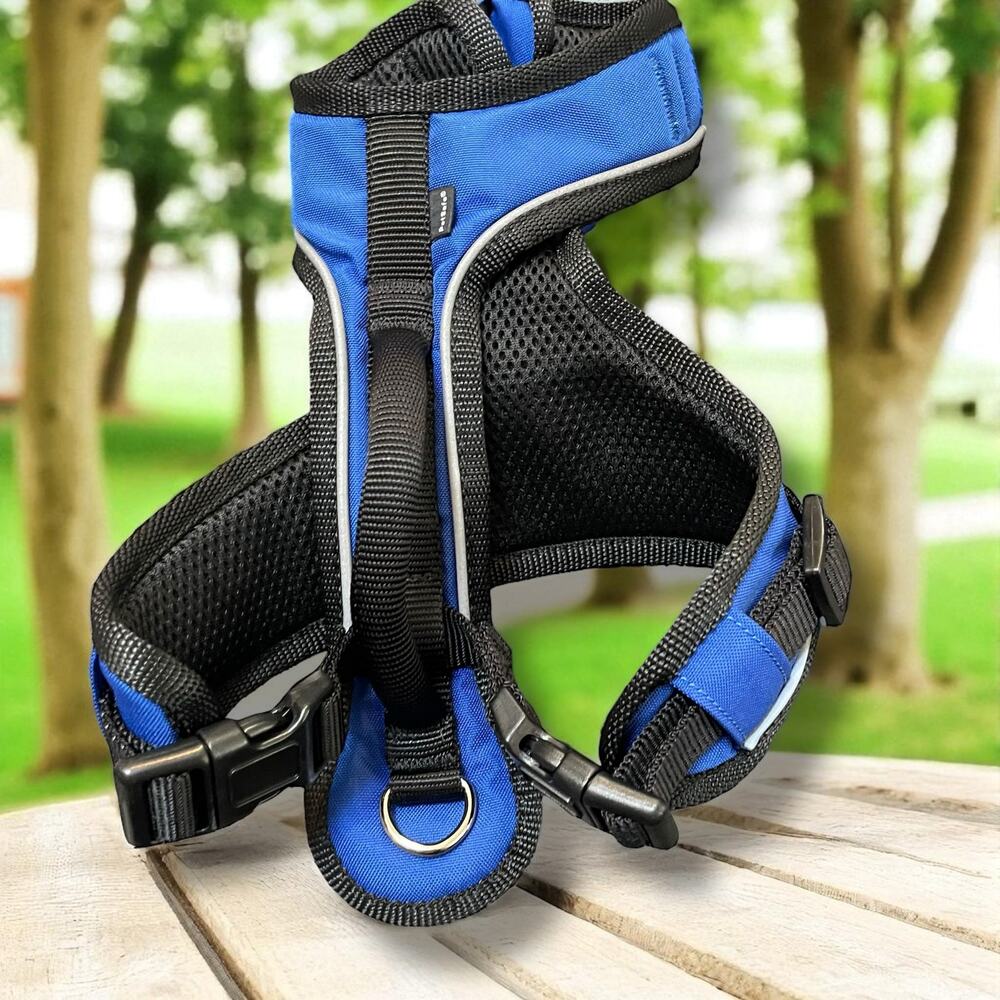 PetSafe Easy Sport Dog Harness Sz Small Blue Reflective Control Handle 20-30 lb